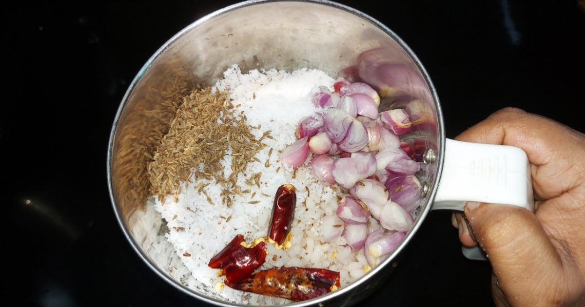 Raw Rice and Onion Breakfast Recipe