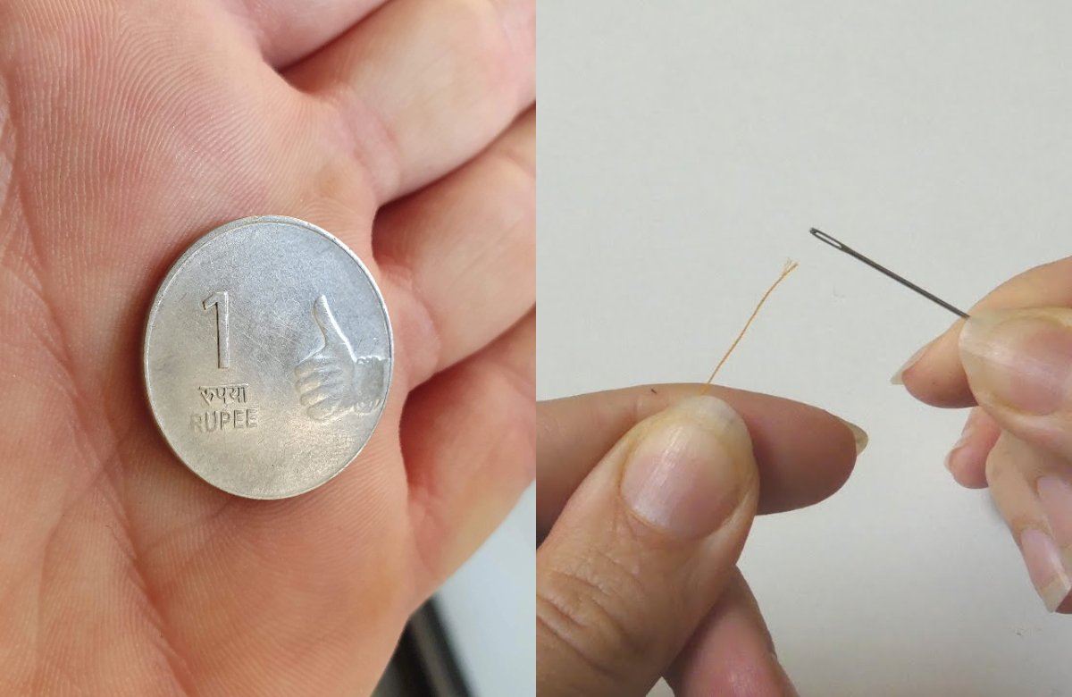 Thread in Needle Trick using Coin