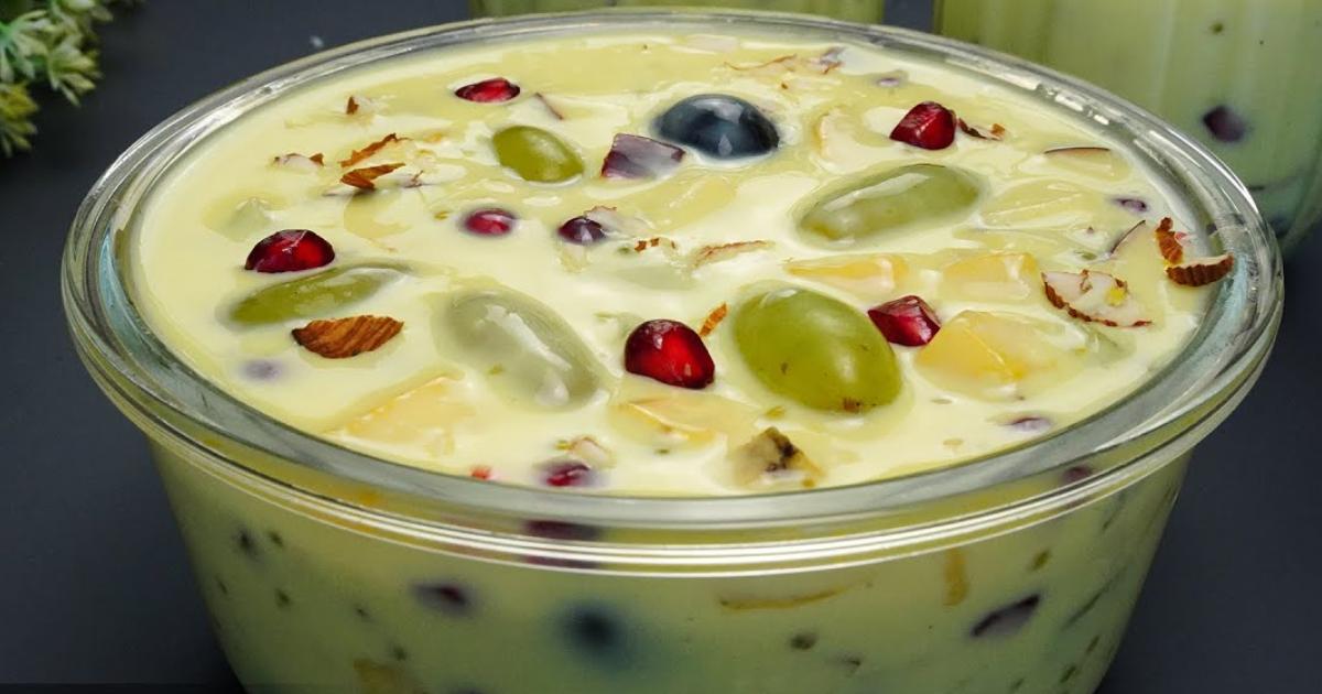 Fruit Custard Recipe Malayalam