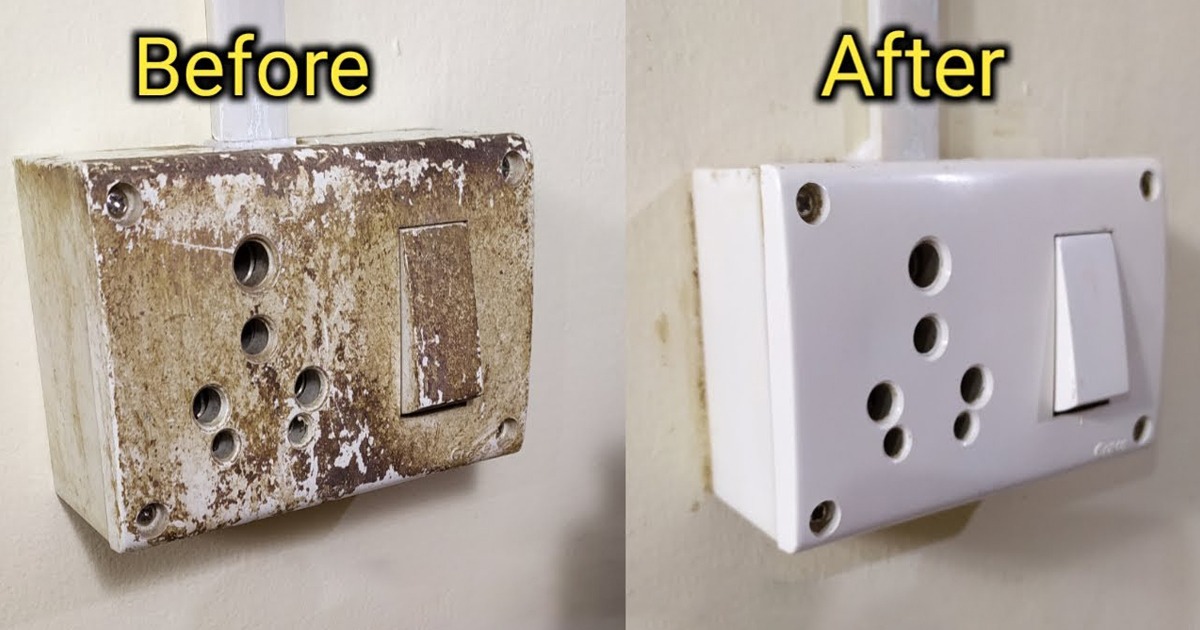 Easy Kitchen Tips switch board cleaning