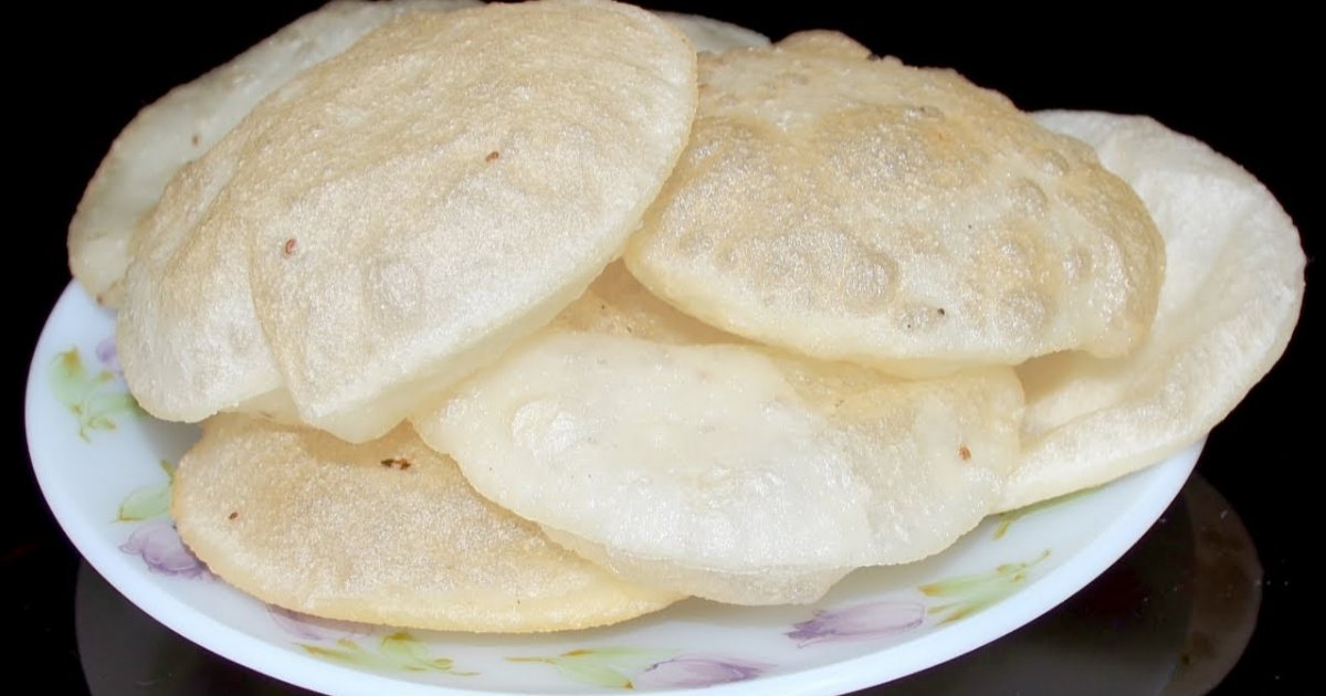 Special Rice Flour Puri Recipe